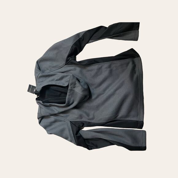 Spyder Men’s Half Zip Hooded Pullover Jacket in Polar Gray Black Size M - Picture 5 of 8